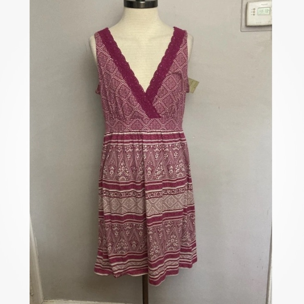 4-21 Sonoma Sun Dress Berry Medium NWT NEW